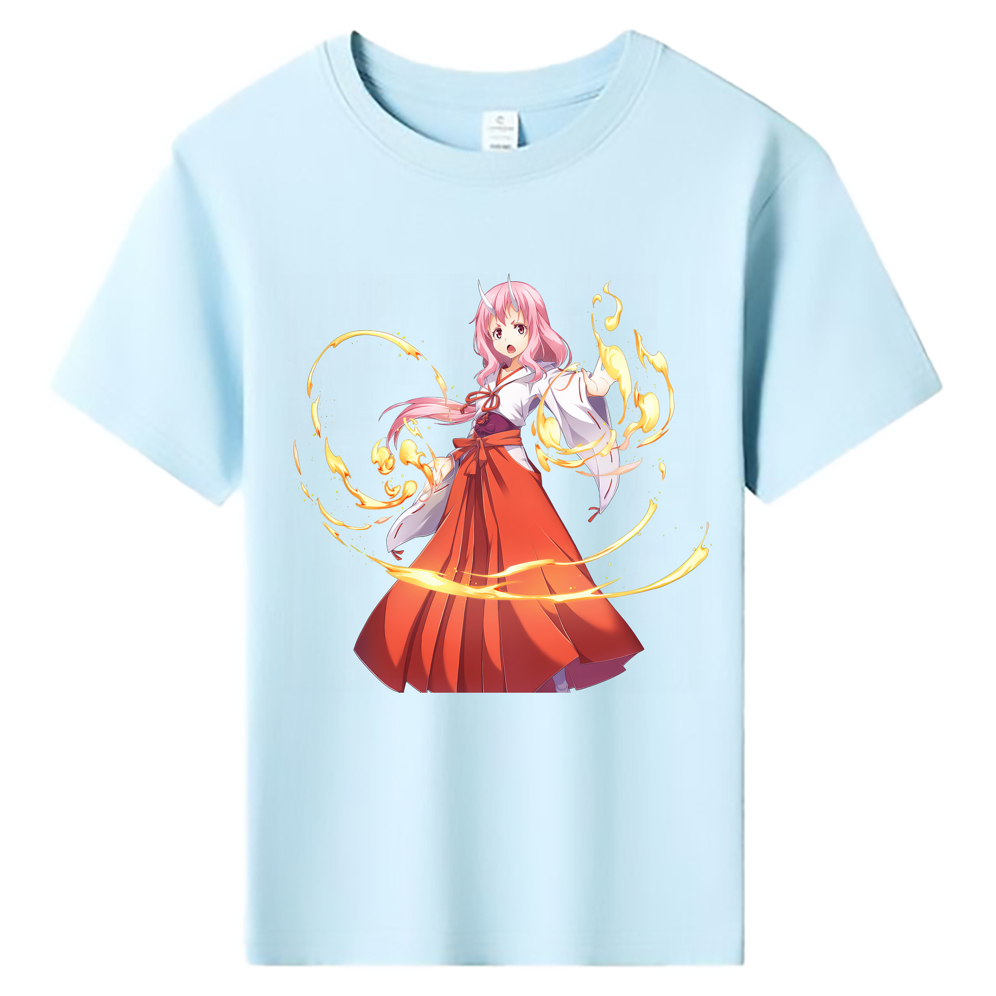 （画像用） 転スラ Regarding Reincarnated to Slime 綿100％キッズTシャツ（フロントプリント）